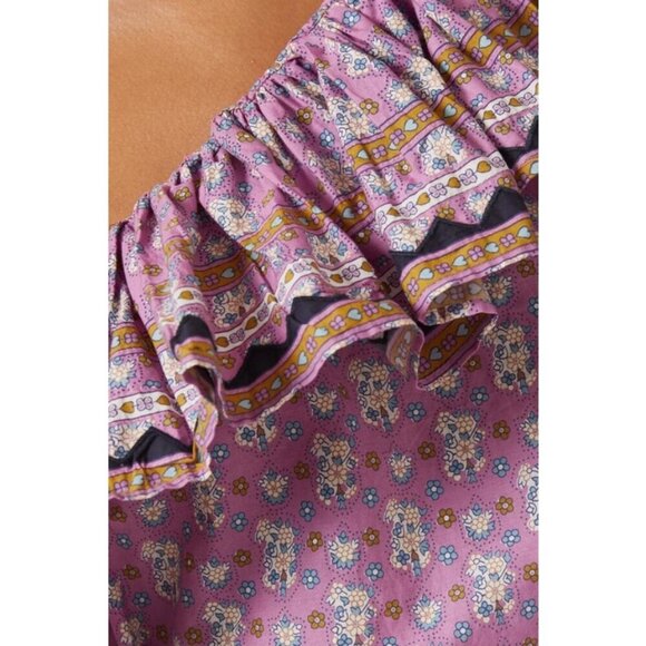 💕SEA NEW YORK💕 Perry Border One-Shoulder Dress ~ Lilac XS NWT - Picture 10 of 16